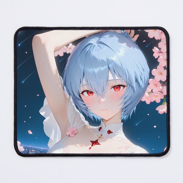 Item preview, Rei Ayanami Neon Genesis Evangelion Anime Girl Waifu Night Sakura designed and sold by Spraykart.