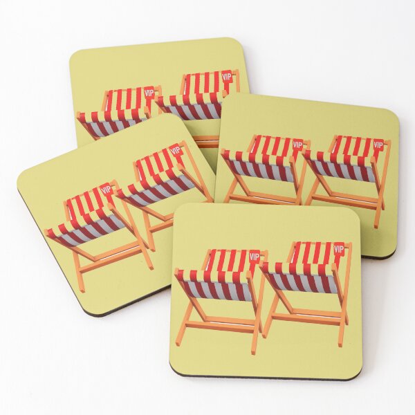 Item preview, Red Stripe Beach Chairs designed and sold by StylishDecor.