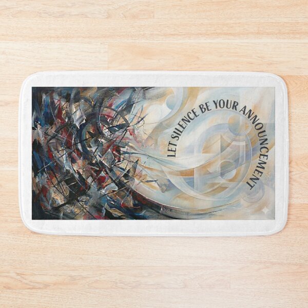 Item preview, Let Silence Be Your Announcement – Abstract Motivational Wall Art designed and sold by Meteor Destroyer.
