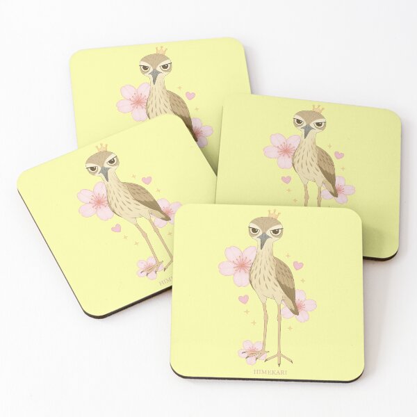 Item preview, Stone-curlew and Cherry Blossoms - Solid Cream designed and sold by HIMEKARI.