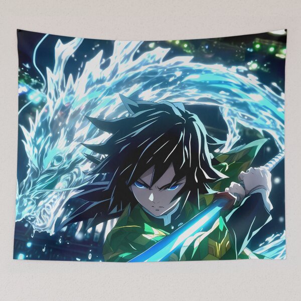 Item preview, Giyu Tomioka Demon Slayer Water Dragon Clash designed and sold by Spraykart.