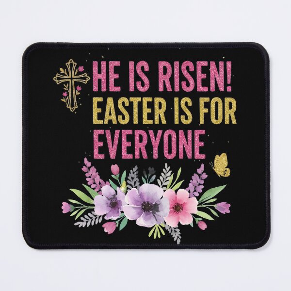 Item preview, He Is Risen Glitter Easter Everyone Shirt Floral X designed and sold by OlyvieArt.