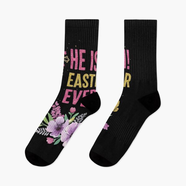 Item preview, He Is Risen Glitter Easter Everyone Shirt Floral X designed and sold by OlyvieArt.