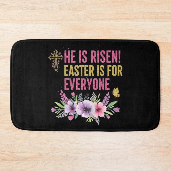 Item preview, He Is Risen Glitter Easter Everyone Shirt Floral X designed and sold by OlyvieArt.