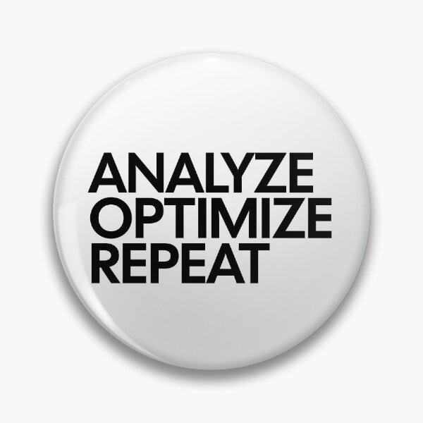 Item preview, Data Analyst Growth Marketer Slogan - Analyze Optimize Repeat designed and sold by MotionBanana Art.