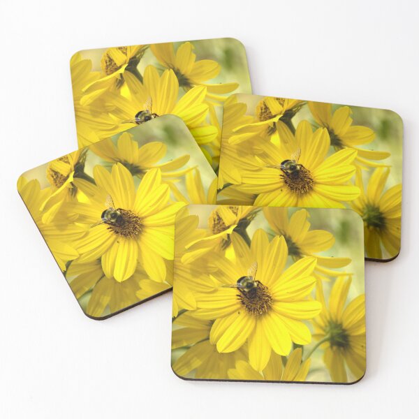 Item preview, Woodland Sunflower and Bumblebee Macro - Arkansas Nature designed and sold by Blossom-Breeze.