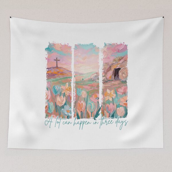 Item preview, Three Days Resurrection Art Floral Quote T-Shirt designed and sold by OlyvieArt.