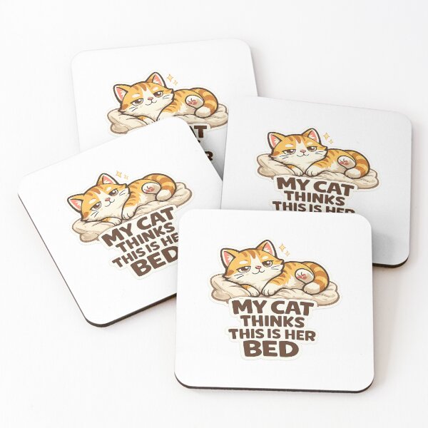 Item preview, My Cat Thinks This Is Her Bed Funny Cat Design designed and sold by StyleLap.