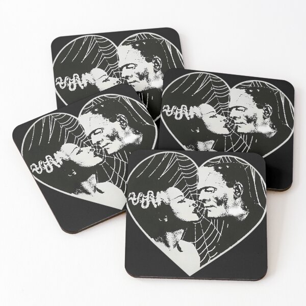 Item preview, Frankenstein And Bride Goth Emo Heart designed and sold by vasicsalynf.