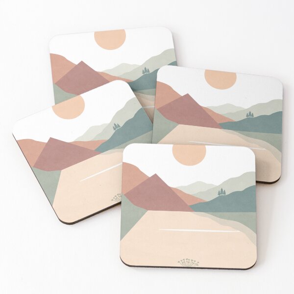 Item preview, Minimalist Boho Lake & Mountain Landscape designed and sold by Artful Expression .