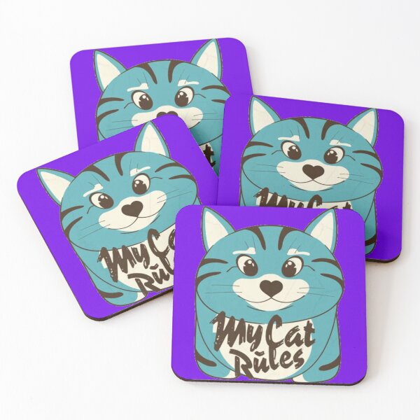 Item preview, My Cat Rules Cute Blue Kitten - Funny Cat Lover Graphic designed and sold by GenZFashion000.