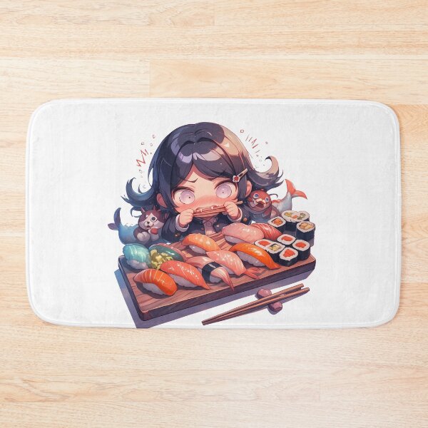Item preview, Toko Fukawa Danganronpa Chibi Sushi Snack Attack designed and sold by Spraykart.