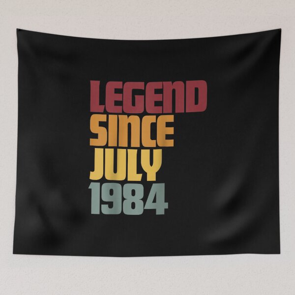 Item preview, Legend Since July 1984 42nd Birthday - Vintage Raglan Baseball Tee designed and sold by SylviaYLaughlin.