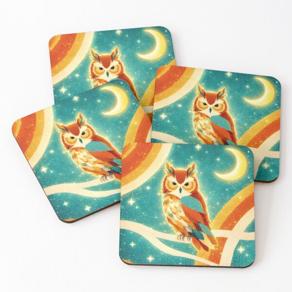 Item preview, Mystic Night Owl Celestial Art designed and sold by Artondra Hall.