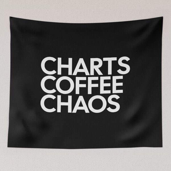 Item preview, Day Trader Financial Analyst Humor - Charts Coffee Chaos (white) designed and sold by MotionBanana Art.