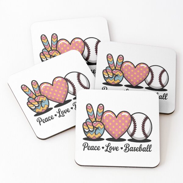 Artikelvorschau, Frieden, Liebe, Baseball entworfen und verkauft von CottonCandyPrin.