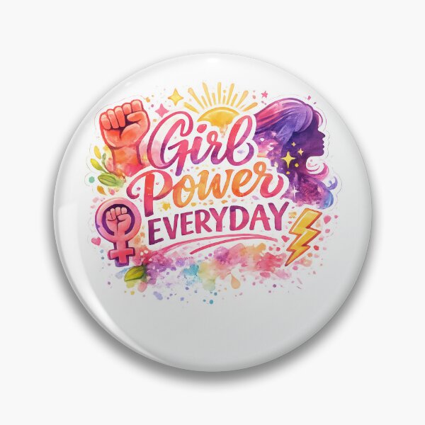 Item preview, International Womens Day Girl Power Everyday Watercolor Empowerment Gift Idea for Bold Fans designed and sold by Divakar Fashion.