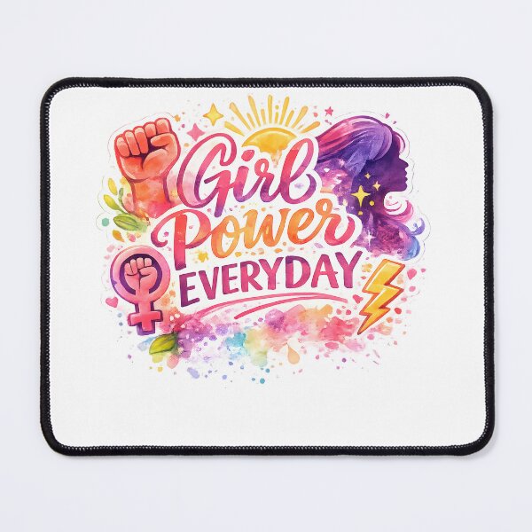 Item preview, International Womens Day Girl Power Everyday Watercolor Empowerment Gift Idea for Bold Fans designed and sold by Divakar Fashion.