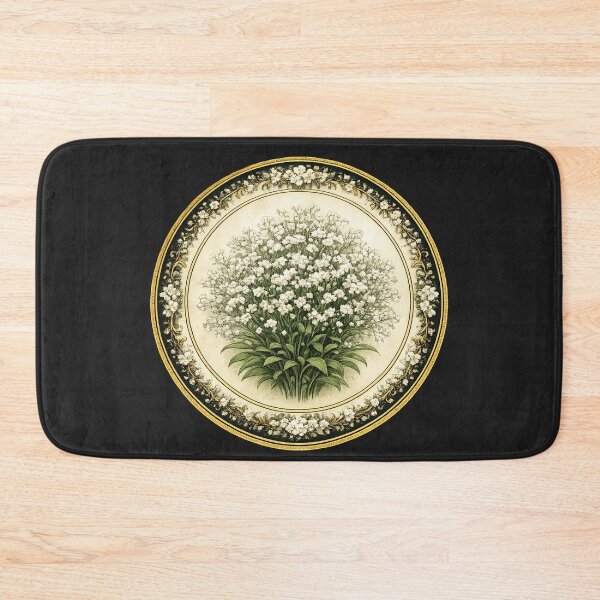 Item preview, Baby’s Breath Serenity – Gentle Cloud Botanical Circle Design designed and sold by TheJoyfulPen.