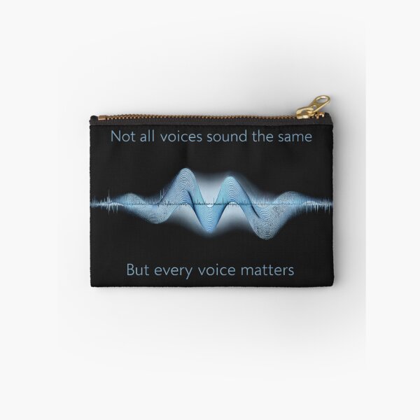 Item preview, Not All Voices Sound the Same – Every Voice Matters Sound Wave Design Blue designed and sold by Mirgonhood.