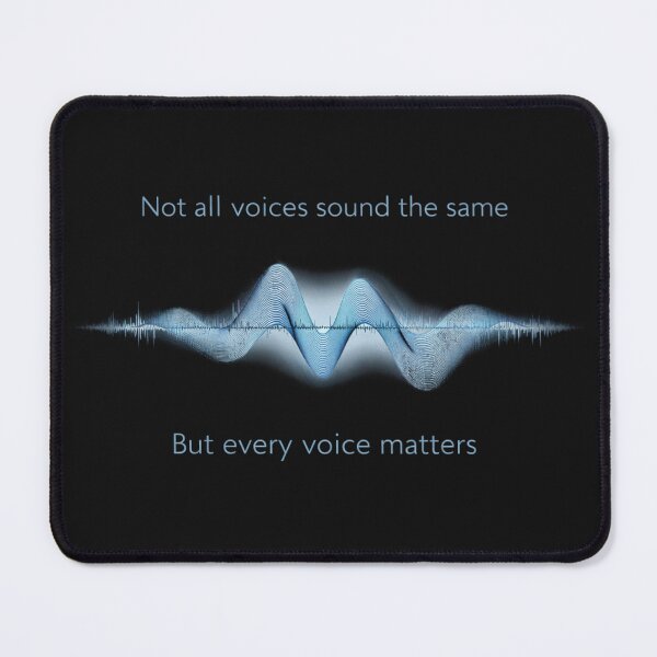 Item preview, Not All Voices Sound the Same – Every Voice Matters Sound Wave Design Blue designed and sold by Mirgonhood.