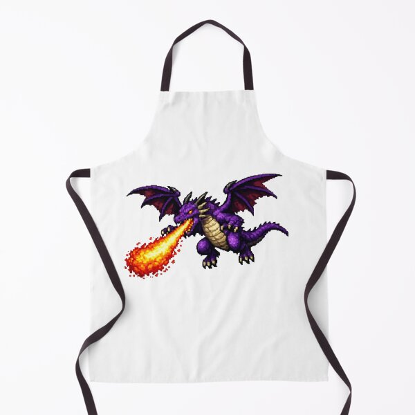 Item preview, Purple Fire Dragon – Pixelated Creature in Action designed and sold by NextNoob485.