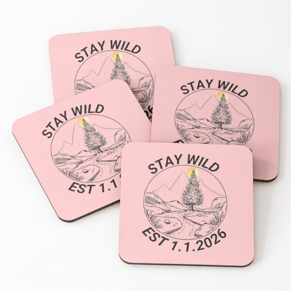 Item preview, Stay Wild EST 2026 - Minimalist Adventure & Nature Spirit designed and sold by The Urban Explorer.