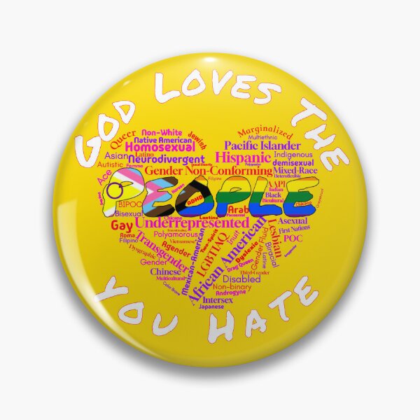 Item preview, God Loves People designed and sold by IAmUU.