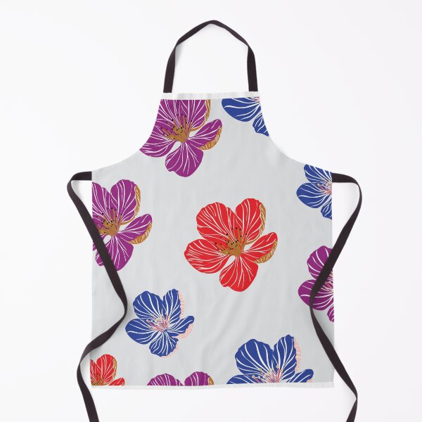 Item preview, Colorful floral pattern featuring lively flowers with delicate details and a joyful, designed and sold by Line-Aura.