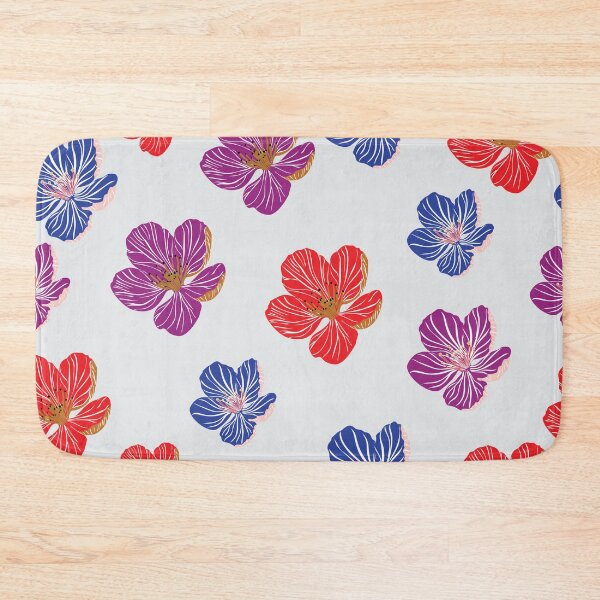 Item preview, Colorful floral pattern featuring lively flowers with delicate details and a joyful, designed and sold by Line-Aura.
