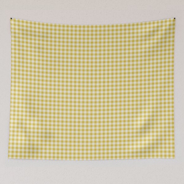 Item preview, XSmall scale of Mustard Yellow Gingham Check Plaid Seamless Repeat Pattern designed and sold by DColourMuse.