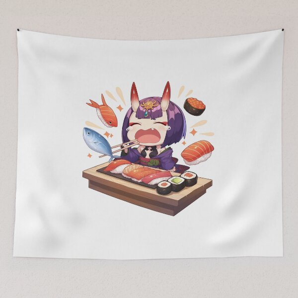 Artikelvorschau, Shuten Douji Fate Grand Order Chibi Sushi Sparkles entworfen und verkauft von Spraykart.