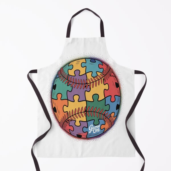 Item preview, Puzzle Piece Ball Sports Baseball Autism Awareness designed and sold by HaiharryCartoon.