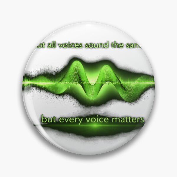 Item preview, Not All Voices Sound the Same – Every Voice Matters Sound Wave Design Green Starburst designed and sold by Mirgonhood.