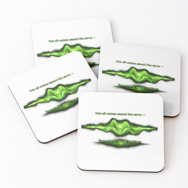 Item preview, Not All Voices Sound the Same – Every Voice Matters Sound Wave Design Green Starburst designed and sold by Mirgonhood.