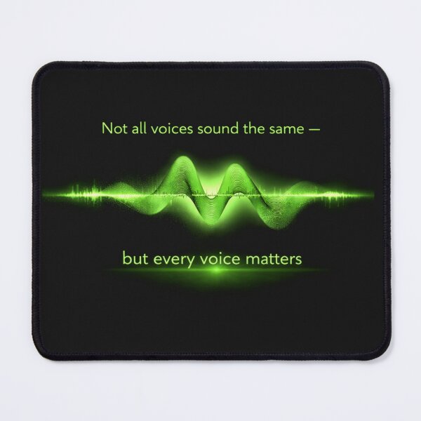 Item preview, Not All Voices Sound the Same – Every Voice Matters Sound Wave Design Green Starburst designed and sold by Mirgonhood.