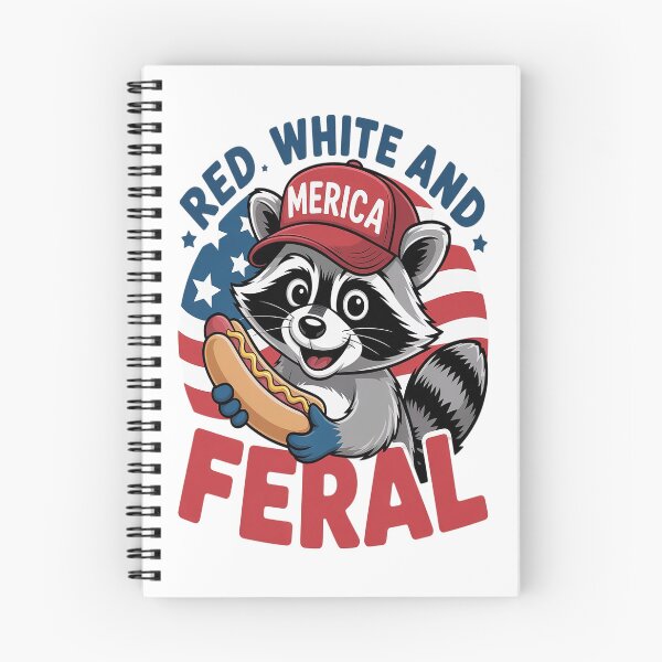 Item preview, Raccoon 4th Of July Patriotic Cute Red White And Feral 5 designed and sold by HaiharryCartoon.
