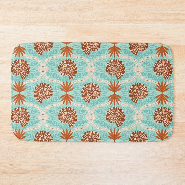 Item preview, Boho Beach Damask - Seashells and Seaweed designed and sold by Home Cyn Home.