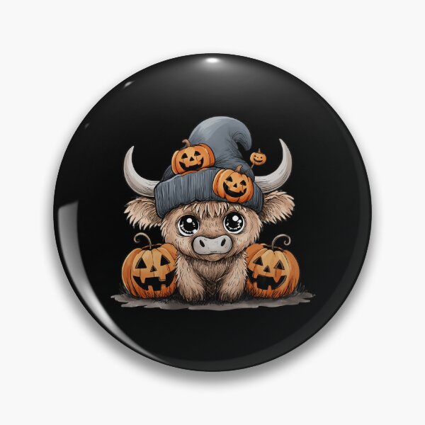 Item preview, Pumpkin Autumn Highland Cow Fall Leaves Lovers designed and sold by PunkNation-Arts.