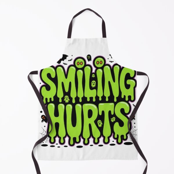 Item preview, Smiling Hurts Creepy Slime Typography Design designed and sold by NewUSShop.