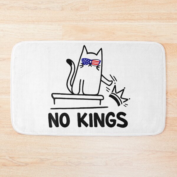 Item preview, No Kings Funny Cat Patriotic USA Sunglasses Shirt designed and sold by ObukiLantara.