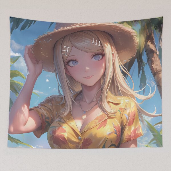 Item preview, Kaede Akamatsu Danganronpa Beach Summer Sunhat Waifu designed and sold by Spraykart.
