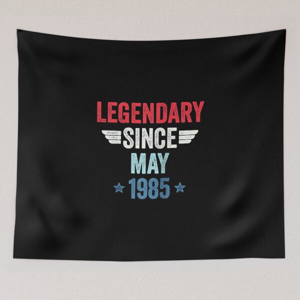 Item preview, Legendary Since May 1985 Raglan Baseball Tee designed and sold by SylviaYLaughlin.