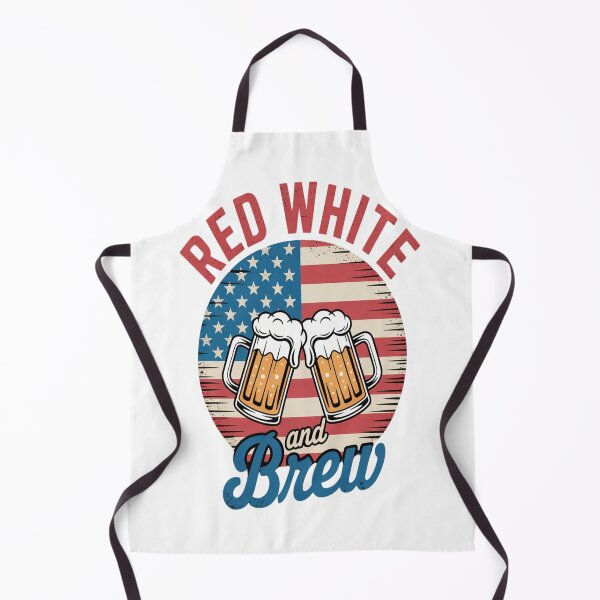 Item preview, Red White & Booze Beer Glass designed and sold by HaiharryCartoon.