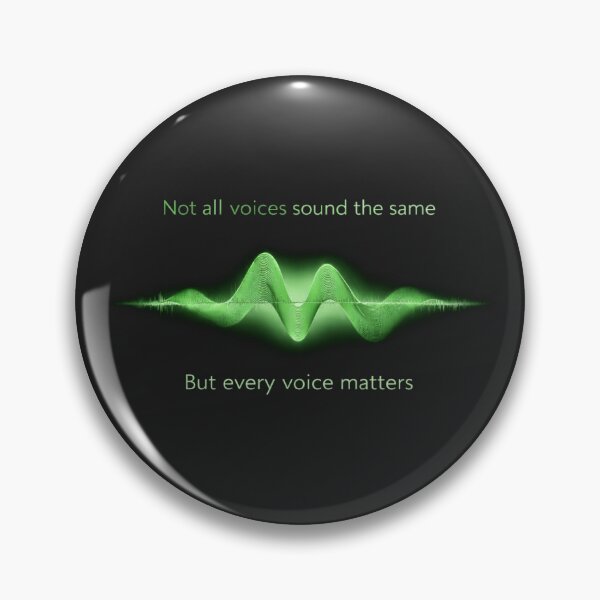 Item preview, Not All Voices Sound the Same – Every Voice Matters Sound Wave Design Green designed and sold by Mirgonhood.