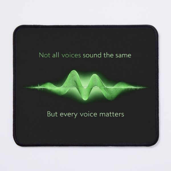 Item preview, Not All Voices Sound the Same – Every Voice Matters Sound Wave Design Green designed and sold by Mirgonhood.