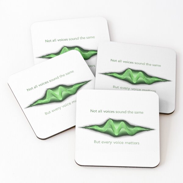 Item preview, Not All Voices Sound the Same – Every Voice Matters Sound Wave Design Green designed and sold by Mirgonhood.