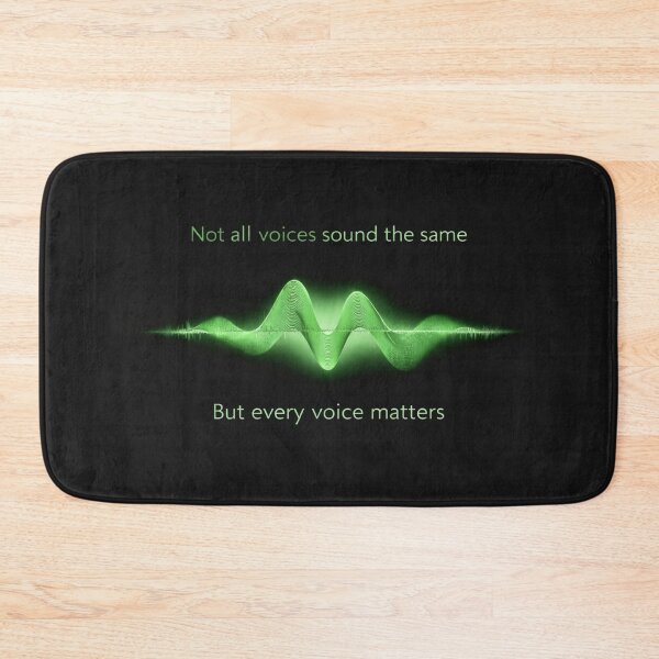 Item preview, Not All Voices Sound the Same – Every Voice Matters Sound Wave Design Green designed and sold by Mirgonhood.