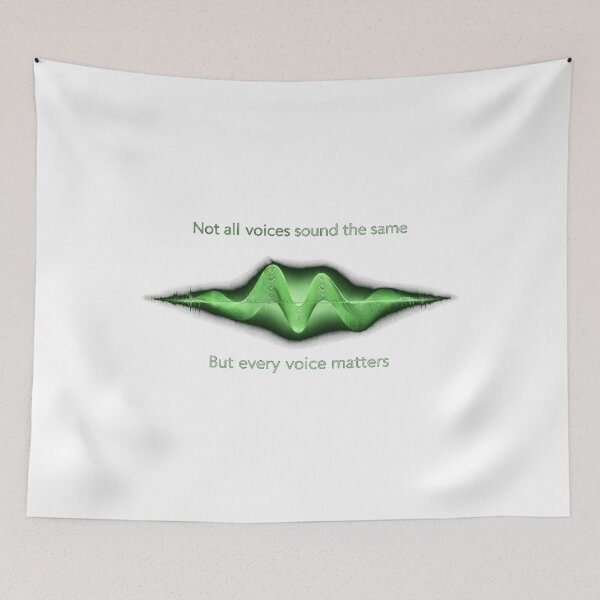 Item preview, Not All Voices Sound the Same – Every Voice Matters Sound Wave Design Green designed and sold by Mirgonhood.