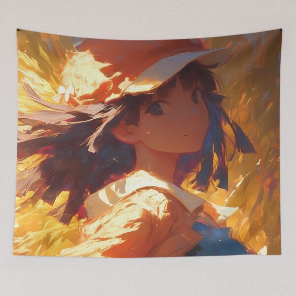 Item preview, Nadeko Sengoku Bakemonogatari Autumn Glow Dreamy Hat Vibes designed and sold by Spraykart.